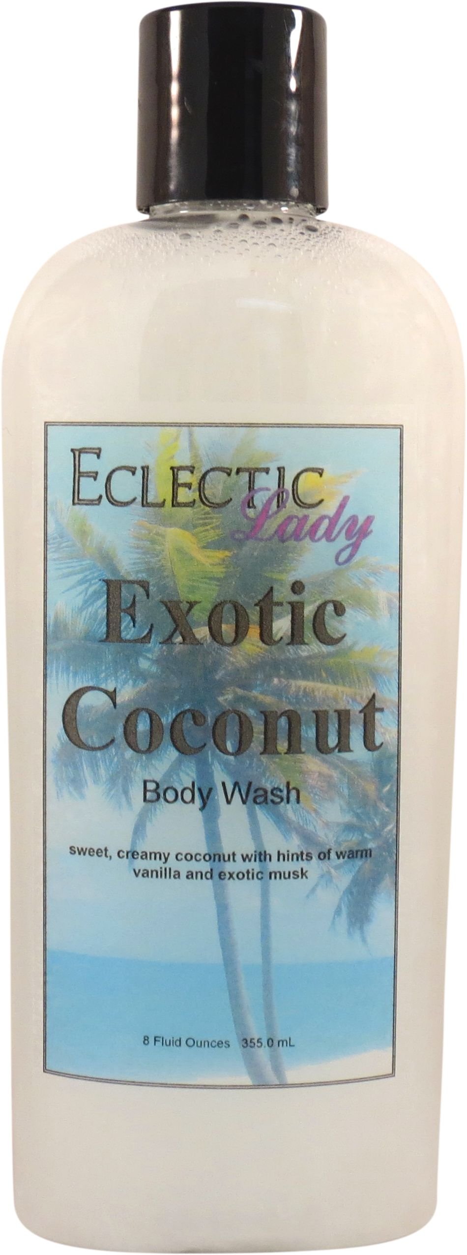 Organic Coconut Pearl Body Wash - 3-in-1 Bubble Bath, Hand Soap & Shower Gel | Phthalate-Free, Handcrafted in USA | Exotic Coconut Scent for Spa, Gift & Luxury Bath Experience (8 oz)