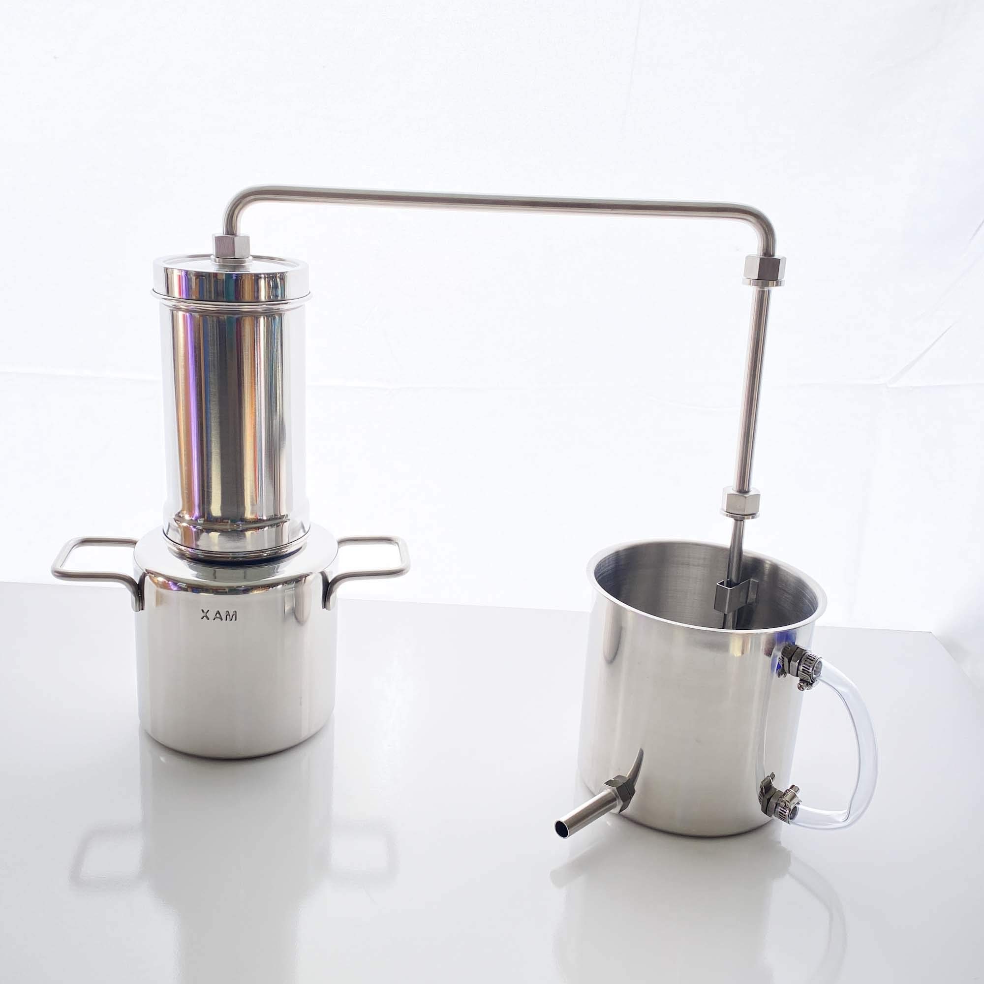 LETIME 3L Essential Oil Distiller Kit - Stainless Steel Steam Distillation for DIY Essential Oils, Hydrosol & Floral Water - LT3000 Distiller for Aromatherapy, Home Spa & Herbal Remedies