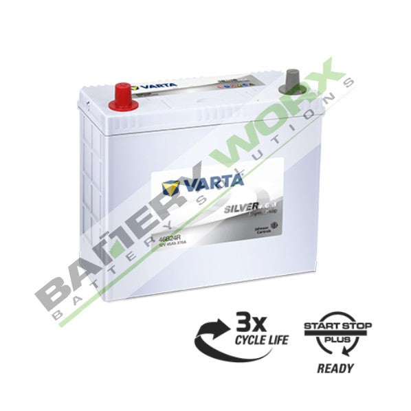 Varta AGM S46B24R Car Battery for Hybrid Vehicles - Reliable Power for Start-Stop Systems & Long Drives