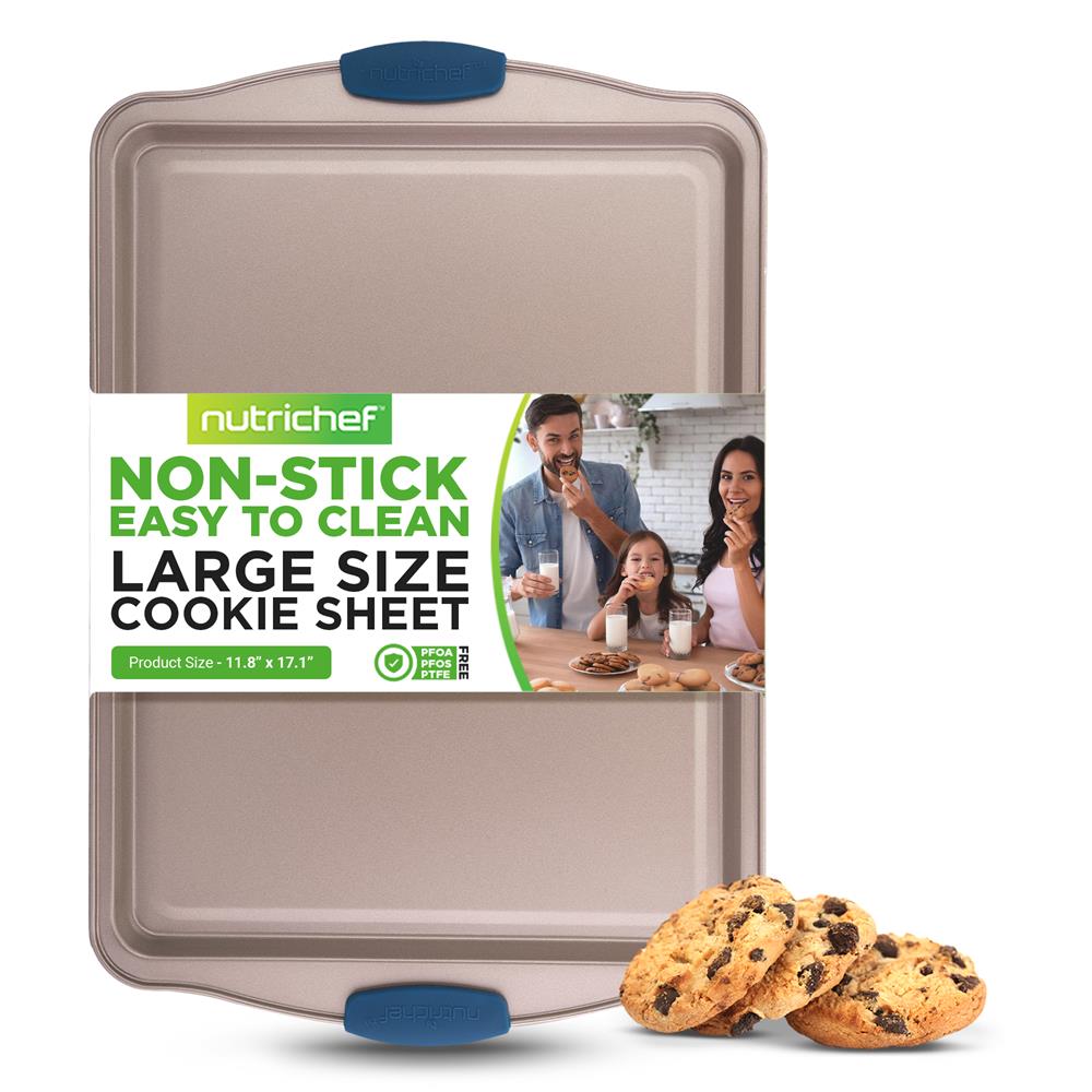 Premium Non-Stick Large Cookie Sheet - 18x13 Inch Baking Pan for Cookies, Pizza & Roasting - Perfect for Home Baking, Party Snacks & Holiday Cooking