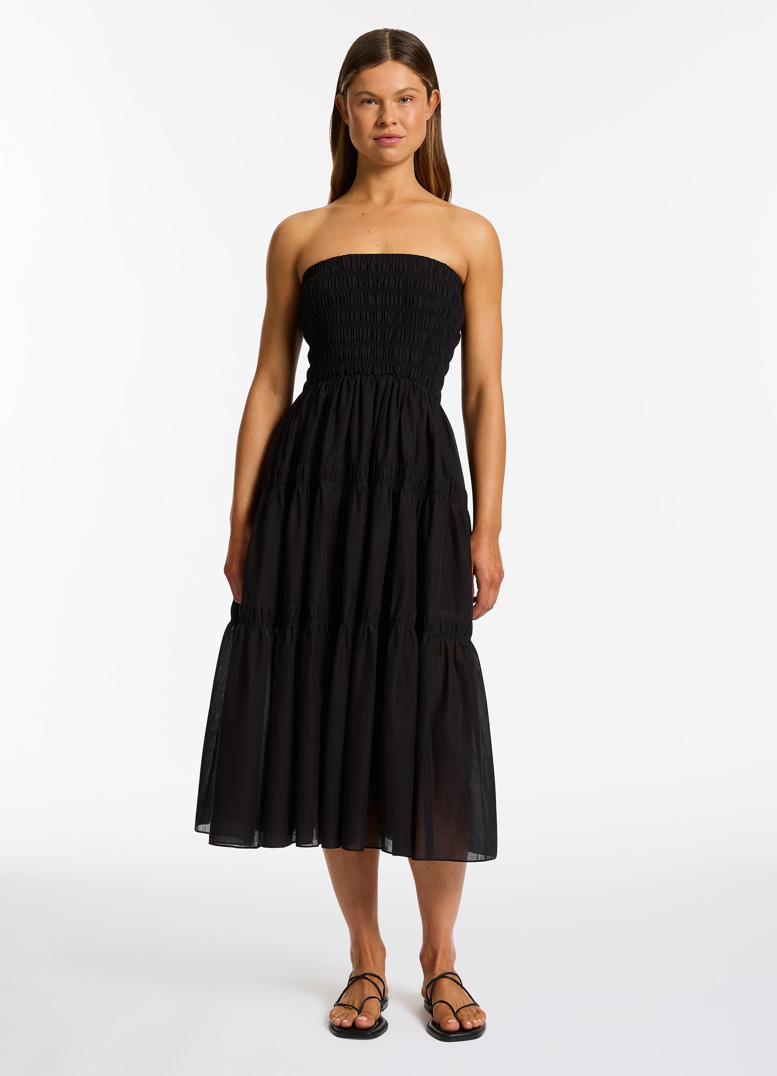 Jetset Convertible Maxi Dress in Black - Versatile Women's Summer Beach Dress for Travel, Wedding & Vacation