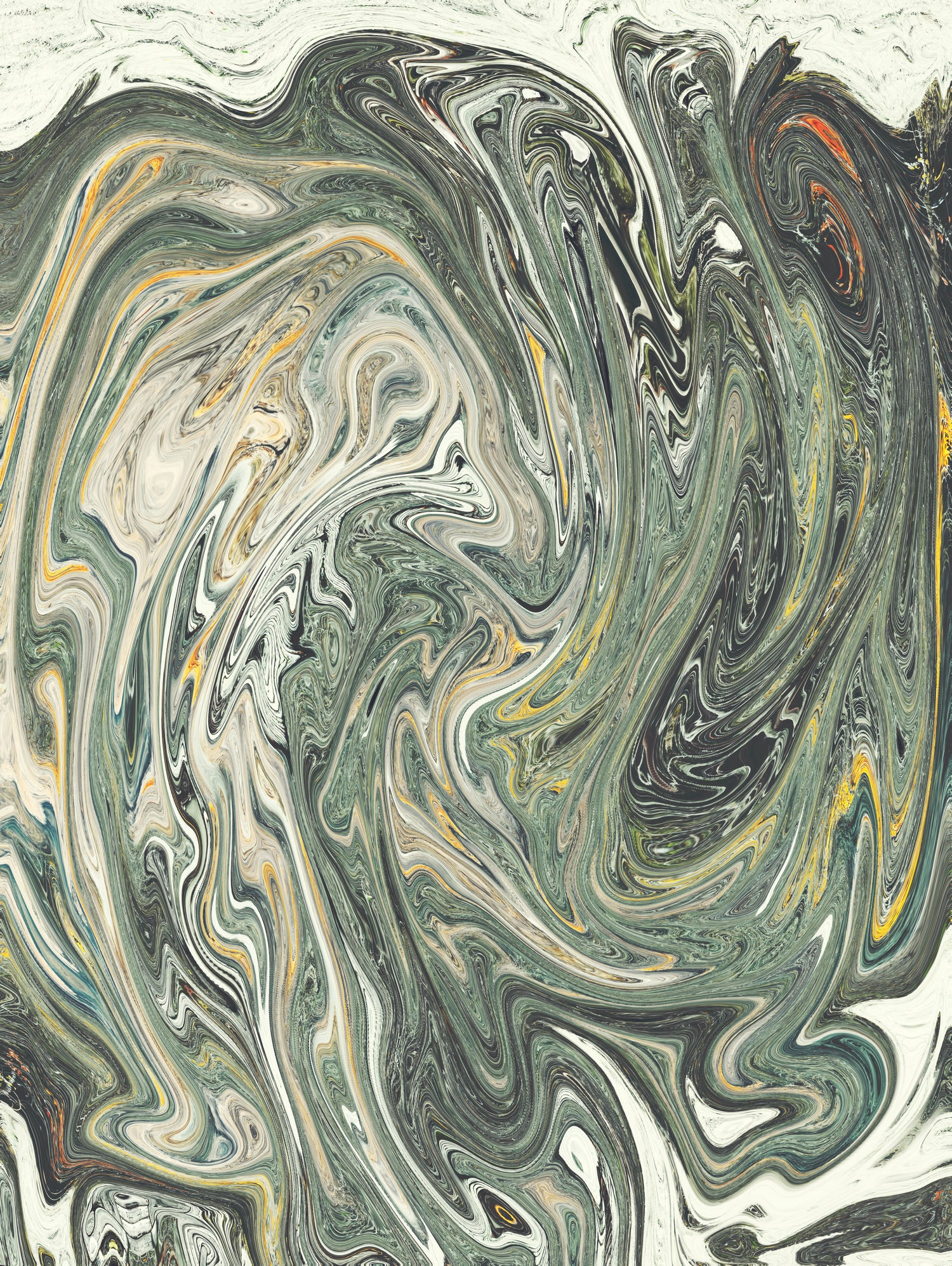 Abstract Marble Painting III - Modern Wall Art Decor for Living Room, Bedroom & Office | Unique Handmade Canvas Artwork