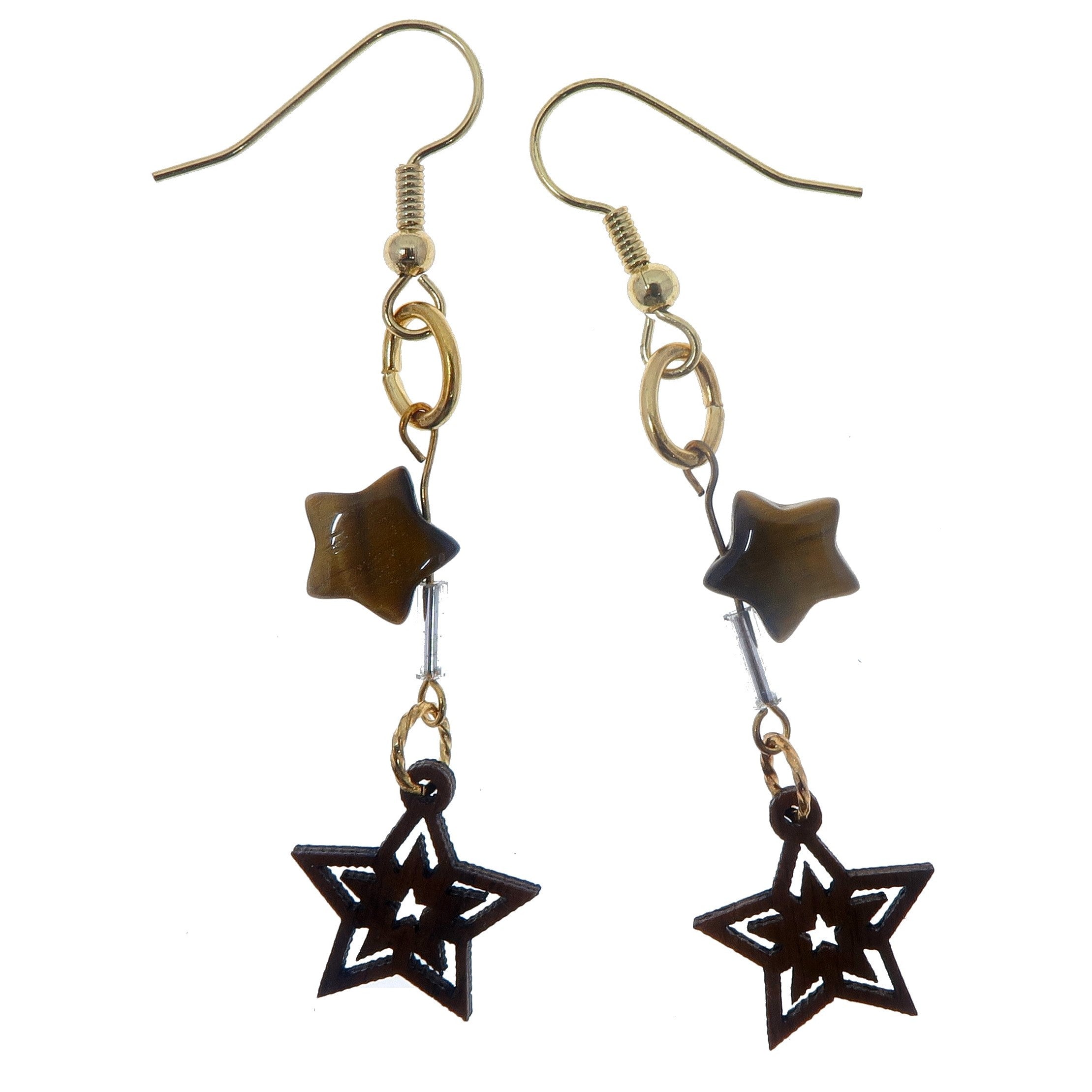 Tigers Eye Earrings for Women - Golden Brown Gemstone Jewelry for Movie Star Style | Perfect for Parties, Gifts & Everyday Wear