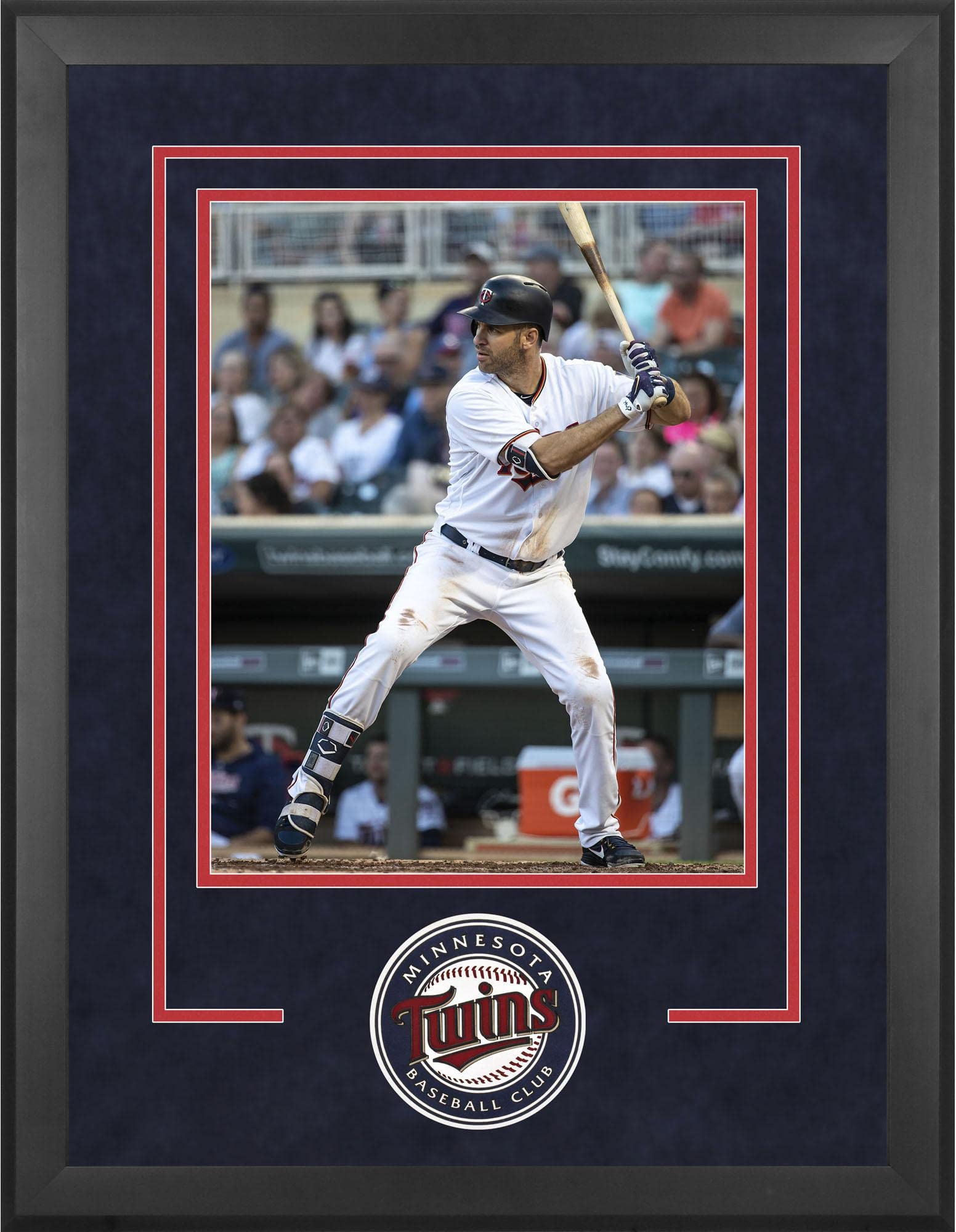 Minnesota Twins 16x20 Inch Deluxe Vertical Baseball Photo Frame - Premium Display Case for Sports Memorabilia, Perfect for Home, Office, or Fan Cave Decor