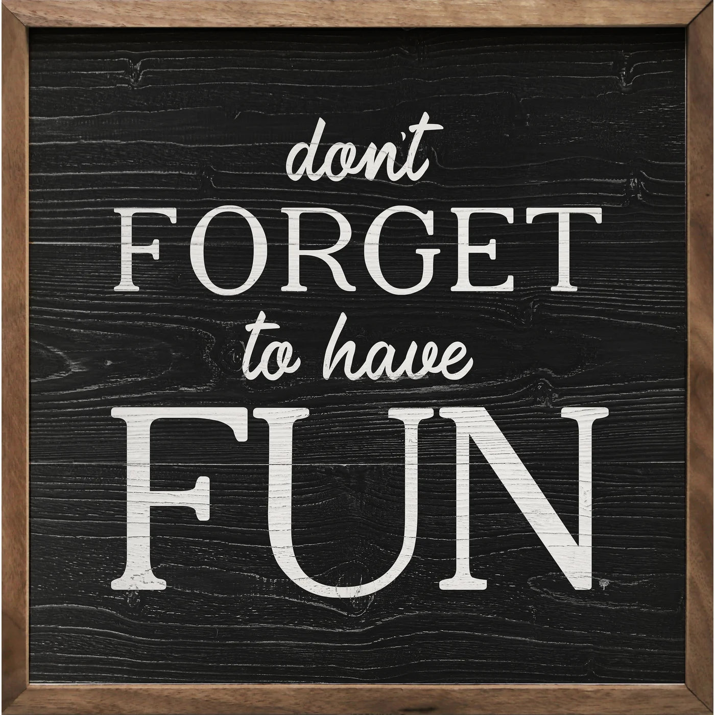 Fun and Inspirational Wood Framed Wall Art Print - Perfect for Home Decor, Office, or Gift Giving
