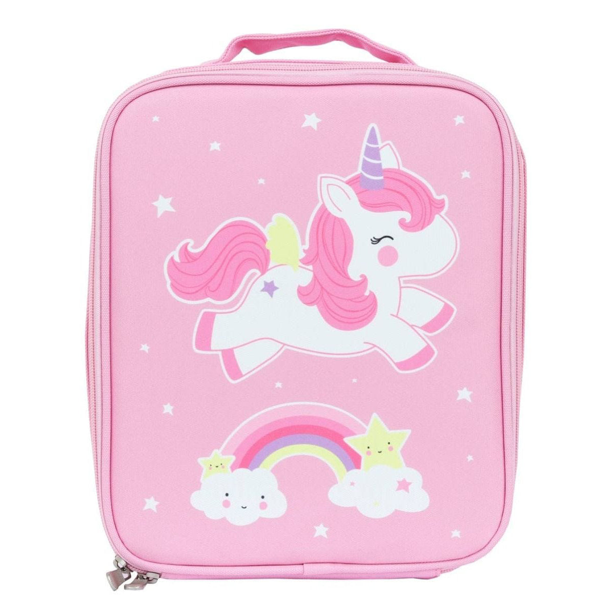 A Little Lovely Company Unicorn Cool Bag - Stylish Insulated Lunch Box for Kids, School, Picnics & Outdoor Activities