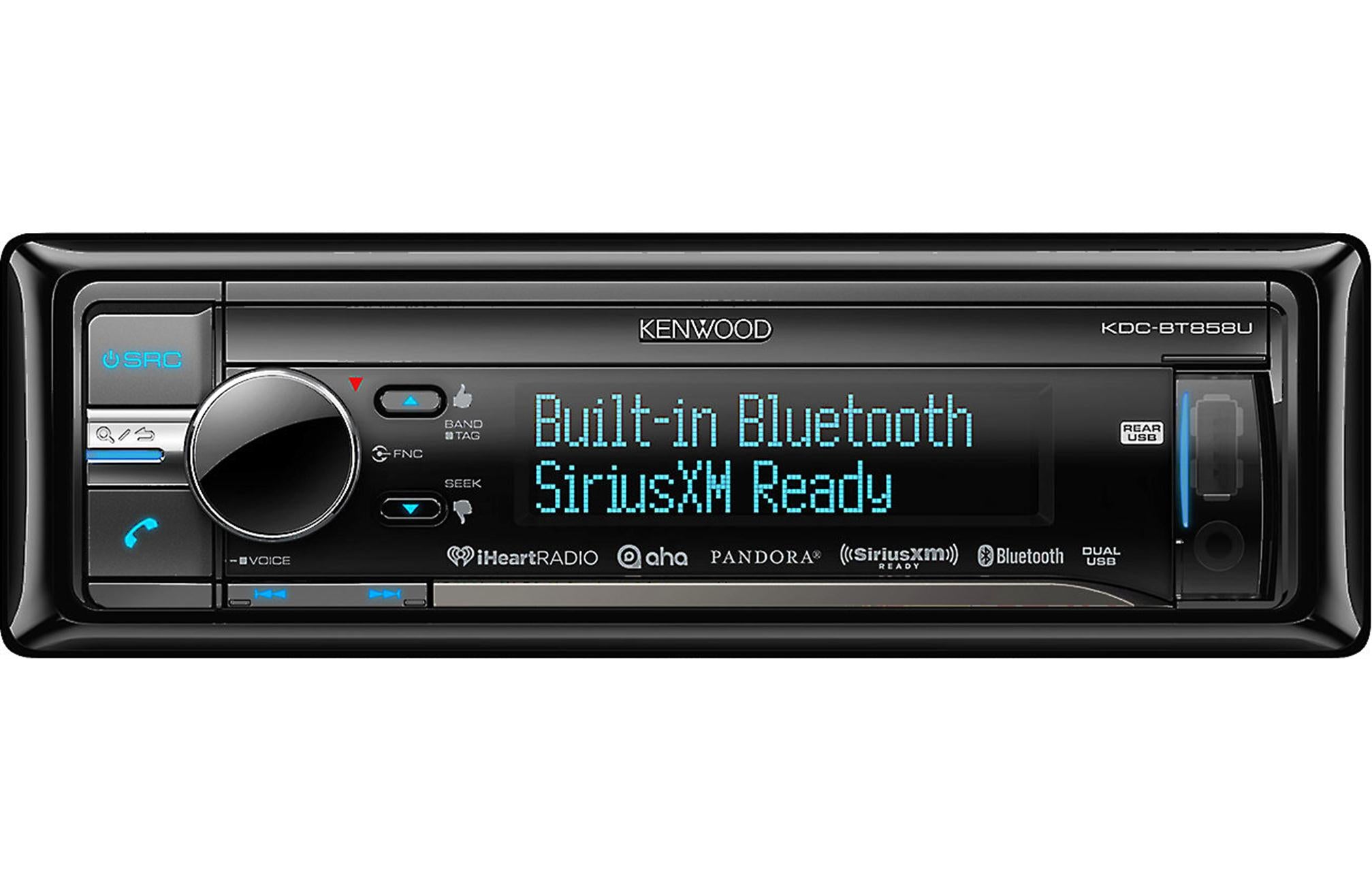 Kenwood KDC BT858U Bluetooth Car Stereo Receiver - Wireless Music Streaming, Hands-Free Calling, USB/AUX Input - Perfect for Cars, Trucks, and Road Trips