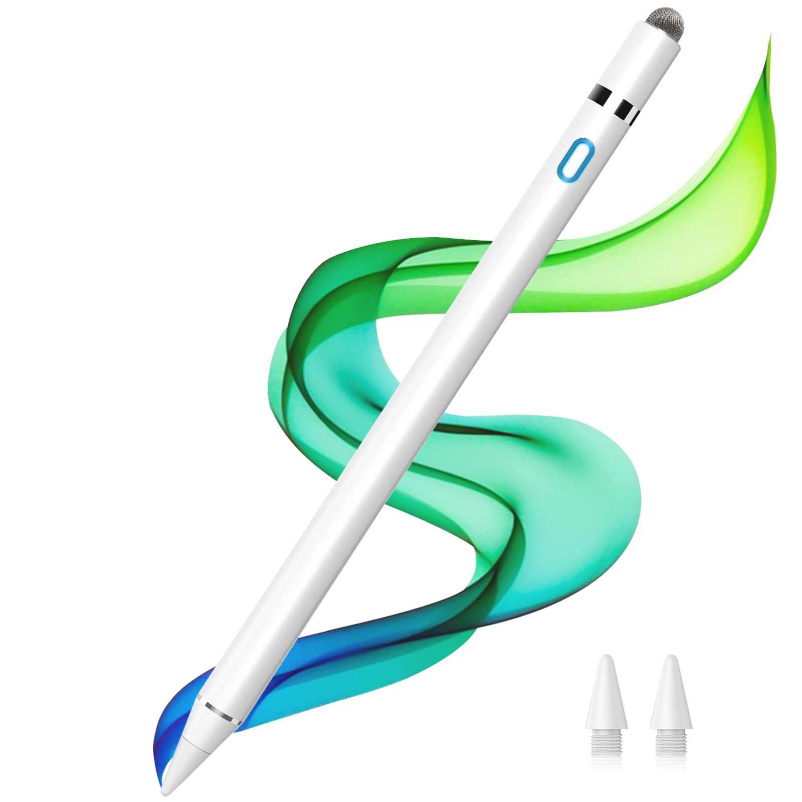 Elaxi Stylus Pen for Apple iPad - Active Pencil with Palm Rejection & Tilt Support, Compatible with iPad Pro 11/12.9 Inch, iPad 6/7/8/9/10, iPad Air 3/4/5, iPad Mini 5/6 - Perfect for Drawing, Note Taking & Digital Art