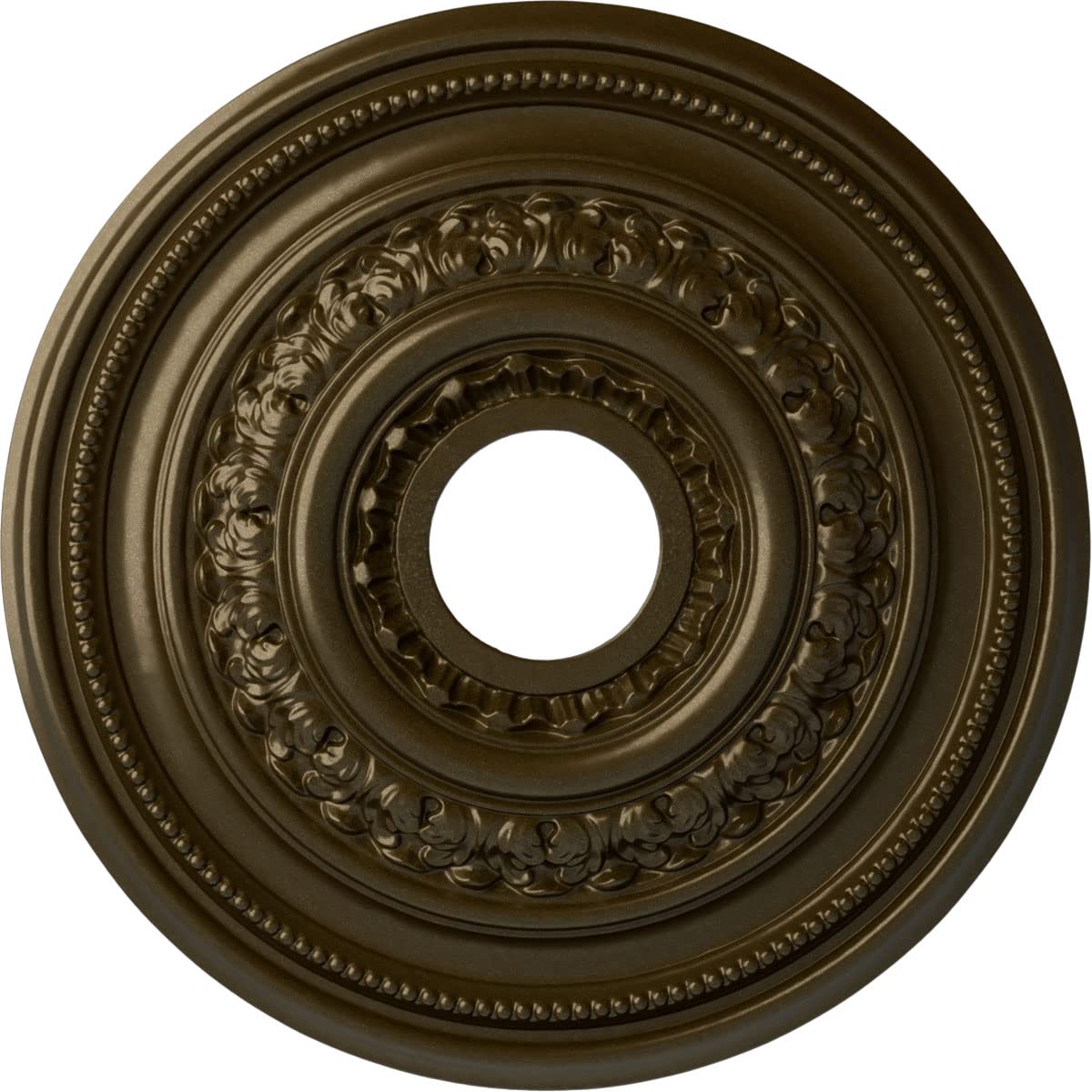 Ekena Millwork CM17OLBRS Orleans Ceiling Medallion - 17 5/8