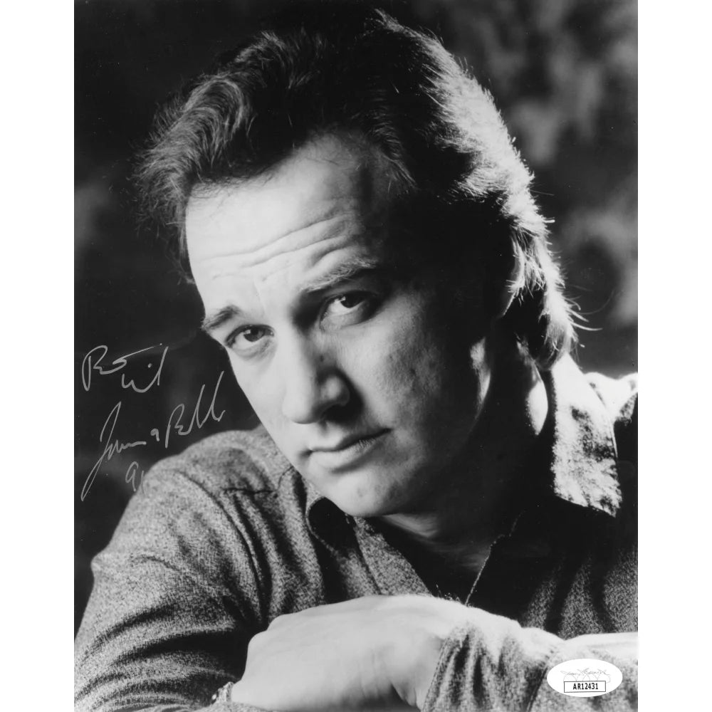 James Belushi Autographed 8x10 Photo with JSA COA - Authentic Hollywood Actor Signed Memorabilia for Collectors, Fans, and Home Theater Decor