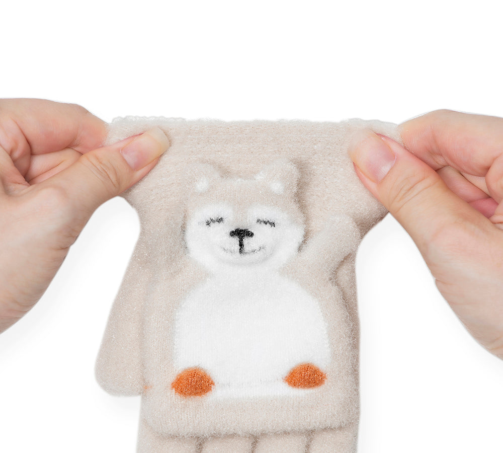 EVERAU® Fingerless Ultra Plush Knit Bearling Gloves - Warm Winter Gloves for Women & Men, Soft Touchscreen Compatible, Perfect for Outdoor Activities, Running, Hiking, and Cold Weather Protection