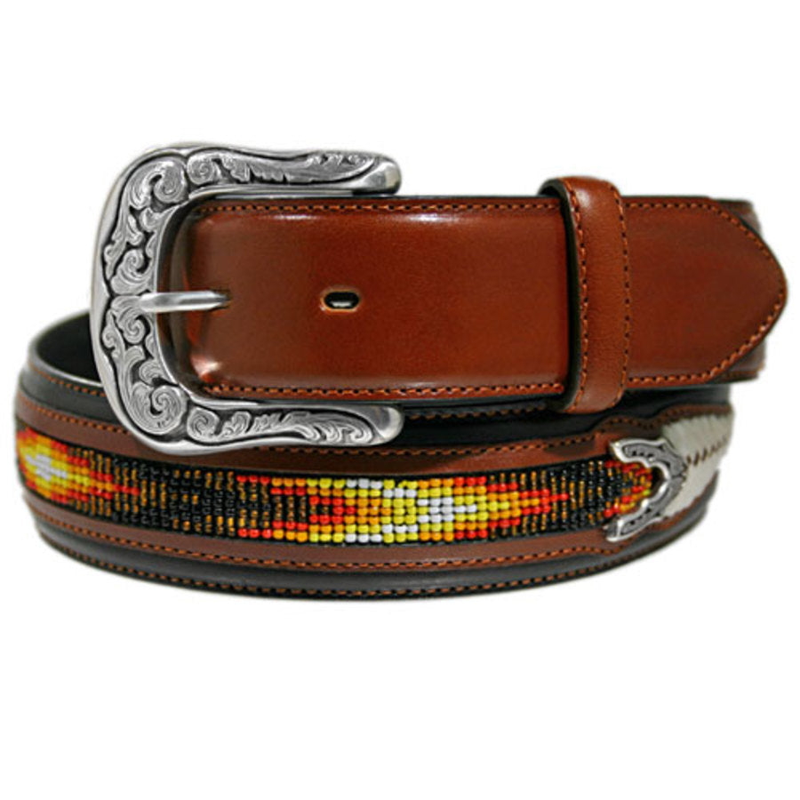 Apache Beaded Arrow Belt - Handmade Native American Style Beaded Belt for Women & Men - Perfect for Powwow, Festivals, and Boho Fashion Accessories