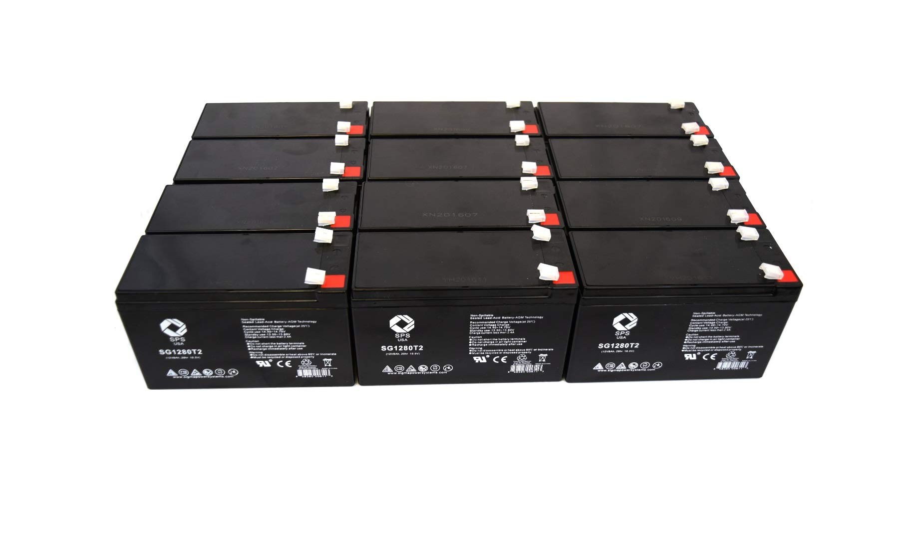 APC Back-UPS LS 700 BP700UC Replacement Battery - 12V 8Ah UPS Battery Pack (12 Pack) - Power Backup for Home Office, Server Rooms & Emergency Power Outages