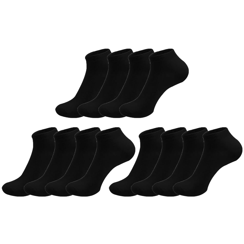 Premium No-Show Socks for Women & Men - Ultra Soft Bamboo Fiber Ankle Socks, Breathable & Odor-Resistant - Perfect for Sneakers, Loafers & Dress Shoes