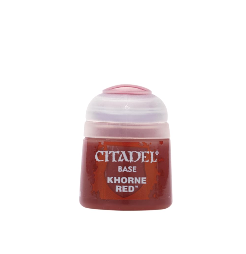 Citadel Games Workshop Khorne Red Base Paint - Premium Acrylic Miniature Paint for Warhammer & Tabletop Gaming - Perfect for Miniature Models, Wargaming, and Hobby Painting