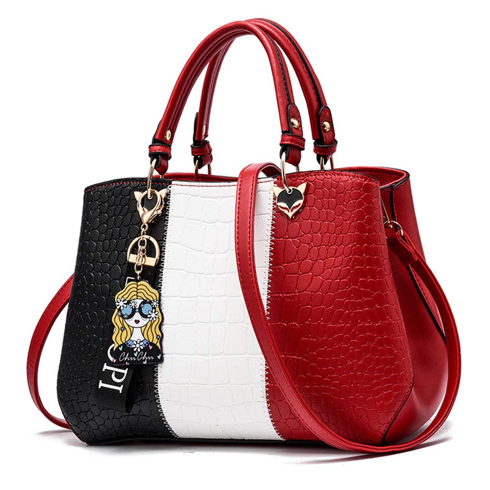 Stylish Women's PU Leather Handbags - Fashionable Shoulder Tote & Satchel Purses for Work, Travel & Everyday Use