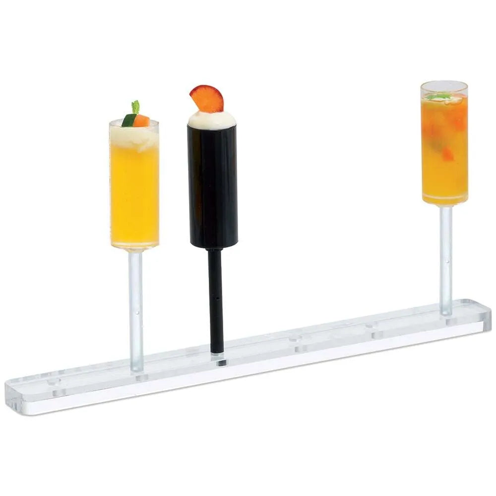 Comatec Clear Mini Push Up Stand with 6 Holes - Portable Workout Equipment for Home Gym, Travel & Office Fitness Training