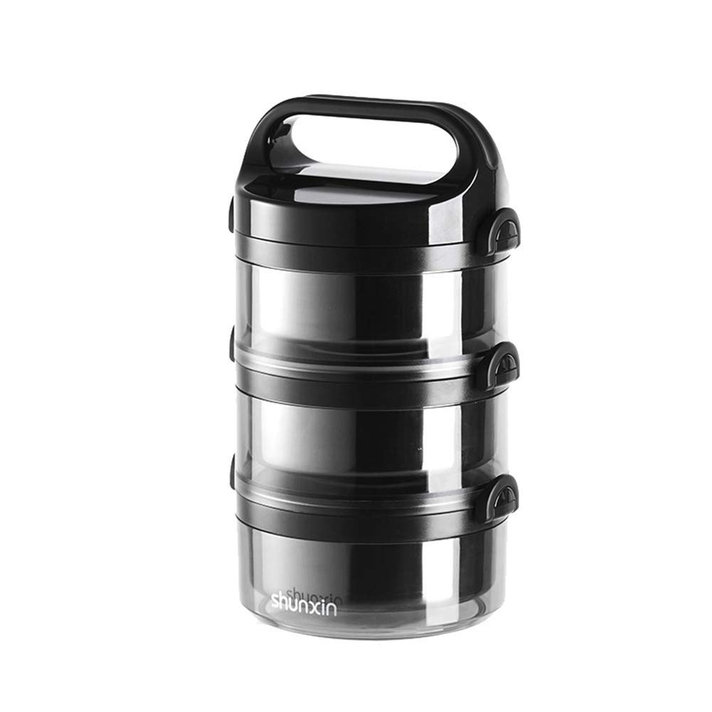 Premium 3-Tier Stackable Stainless Steel Insulated Lunch Box - Leakproof Bento Food Container with Thermal Compartment & Free Insulated Lunch Bag + Foldable Spoon | Ideal for Office, School, Picnics & Meal Prep