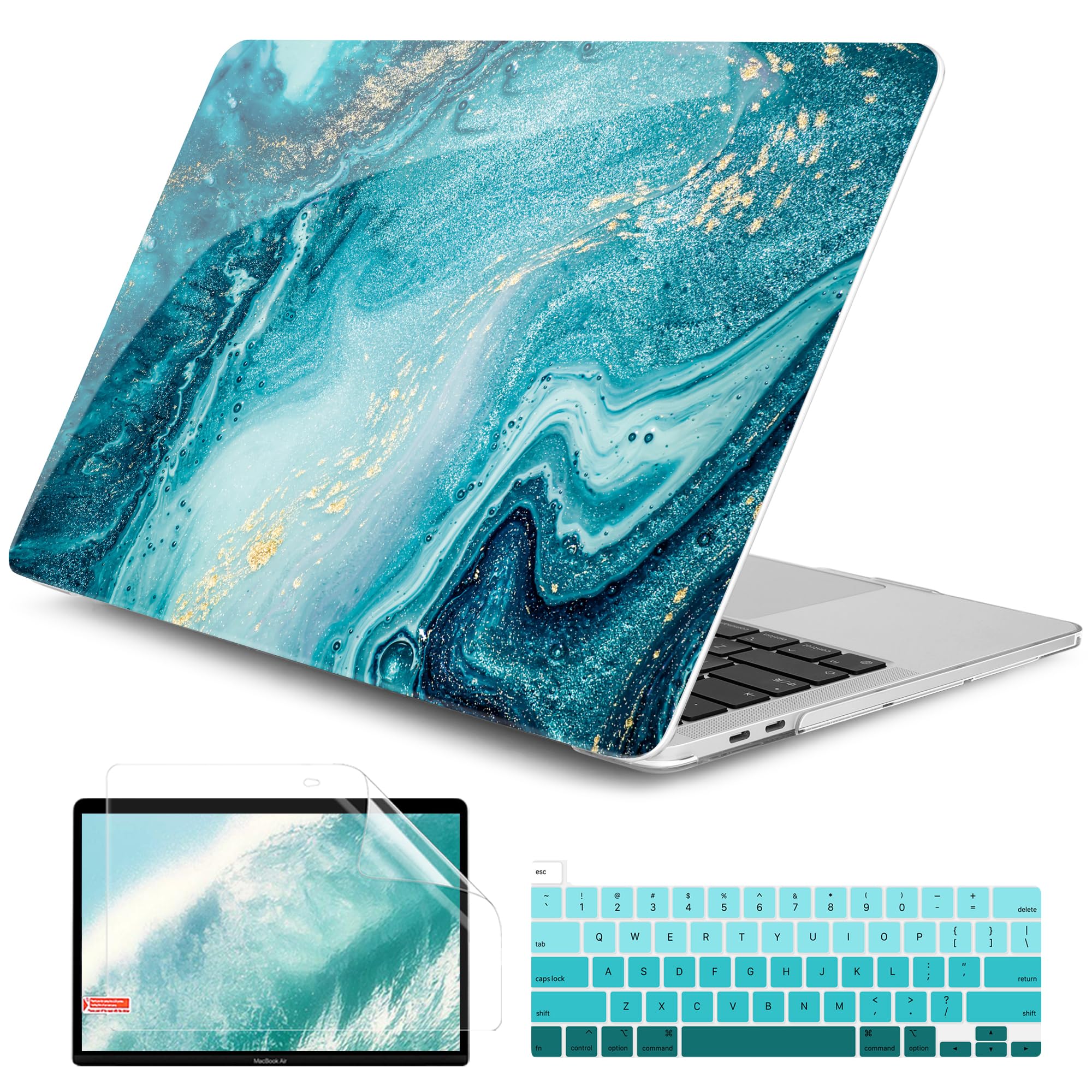 Dongke MacBook Pro 13 inch Hard Shell Case for Model A2251/A2289 (2020 Release) - Protective Plastic Cover Compatible with Retina Display & Touch Bar | Perfect for Work, Travel, and School Use