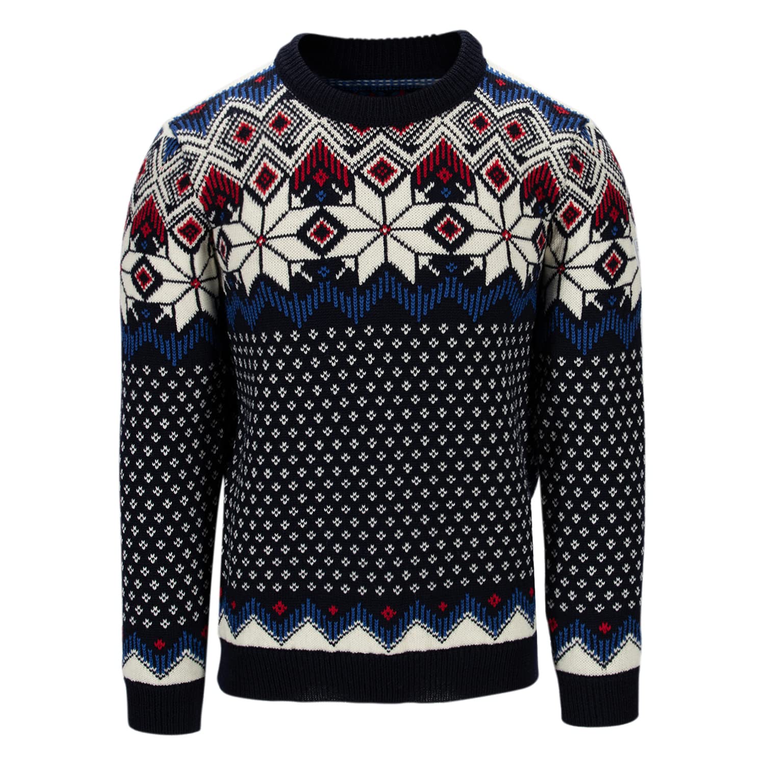 Dale of Norway Vegard Men's 100% Lightweight Wool Sweater - Regular Fit Pullover for Men | Warm Winter Knitwear for Outdoor Activities & Casual Wear