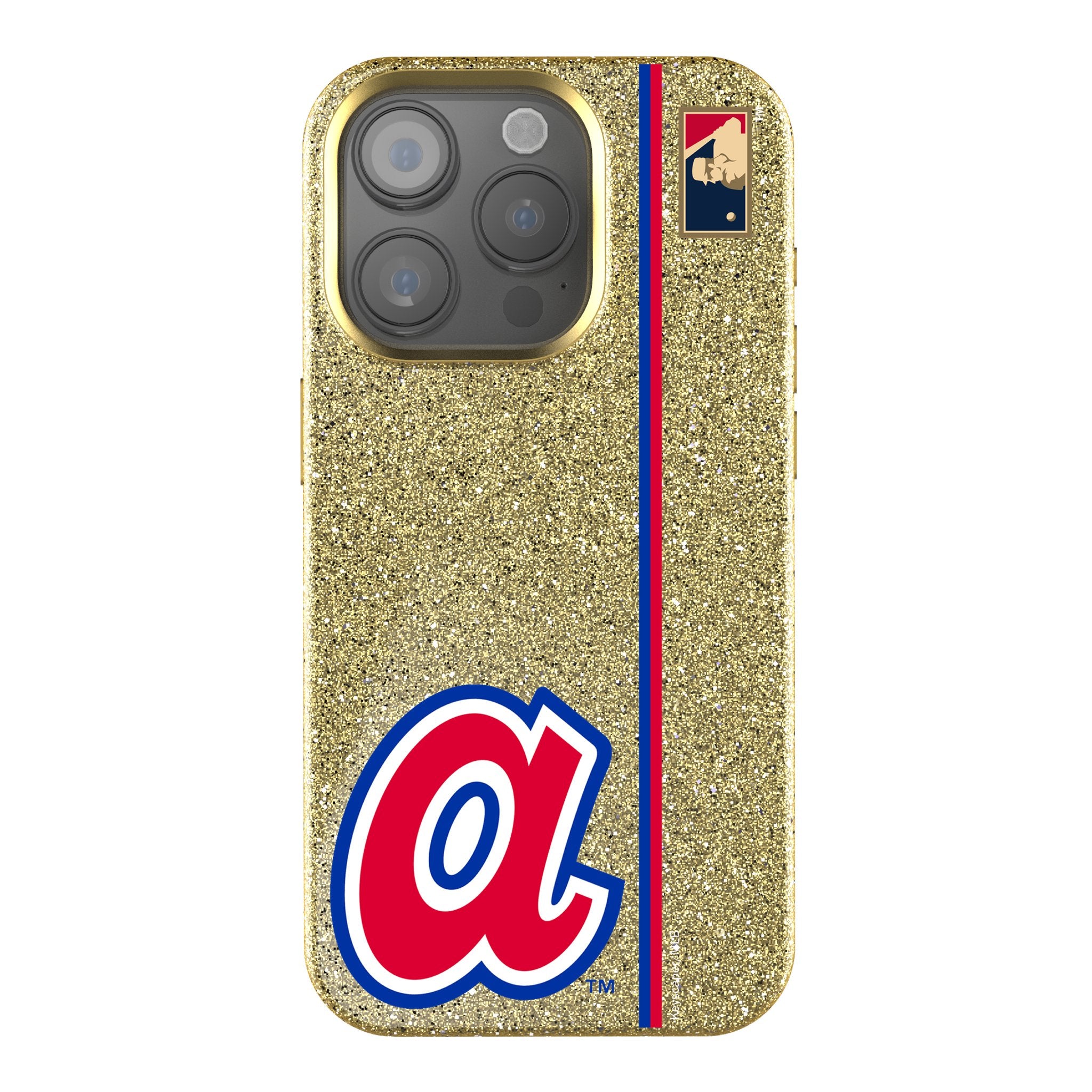 Atlanta Braves 1972-1980 Cooperstown Collection Sidebar Bling Phone Case - Vintage Baseball Team Design for iPhone & Samsung - Perfect for Braves Fans & Baseball Enthusiasts