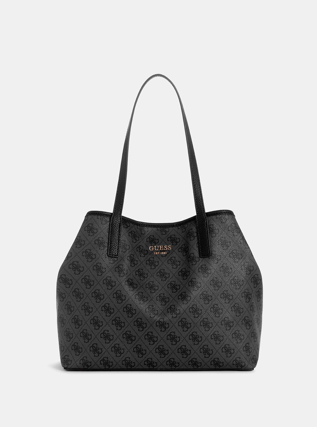 Black Vikky 2-in-1 Convertible Tote Bag & Backpack - Stylish Waterproof Nylon Shoulder Bag for Women, Work, Travel & Gym