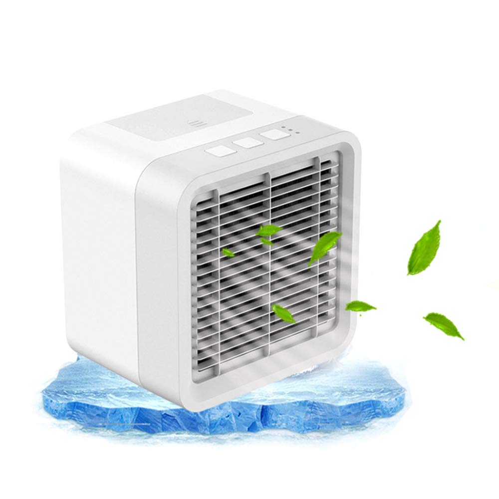 Portable Air Cooler - Mini Super Quiet Evaporative Cooling Fan with Water Tank, 3 Speed Settings, USB Powered for Home Office Desk | Personal Space Cooler for Bedroom, Dorm, Workstation & Outdoor Use
