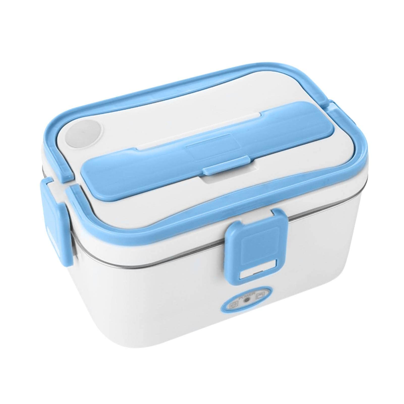 Portable 1.8L Electric Lunch Box - Insulated Food Warmer for Hot Meals | 360° Leak-Proof Design | Perfect for Home, Office, Car & Travel | Reusable Meal Container for Adults & Kids (Blue)