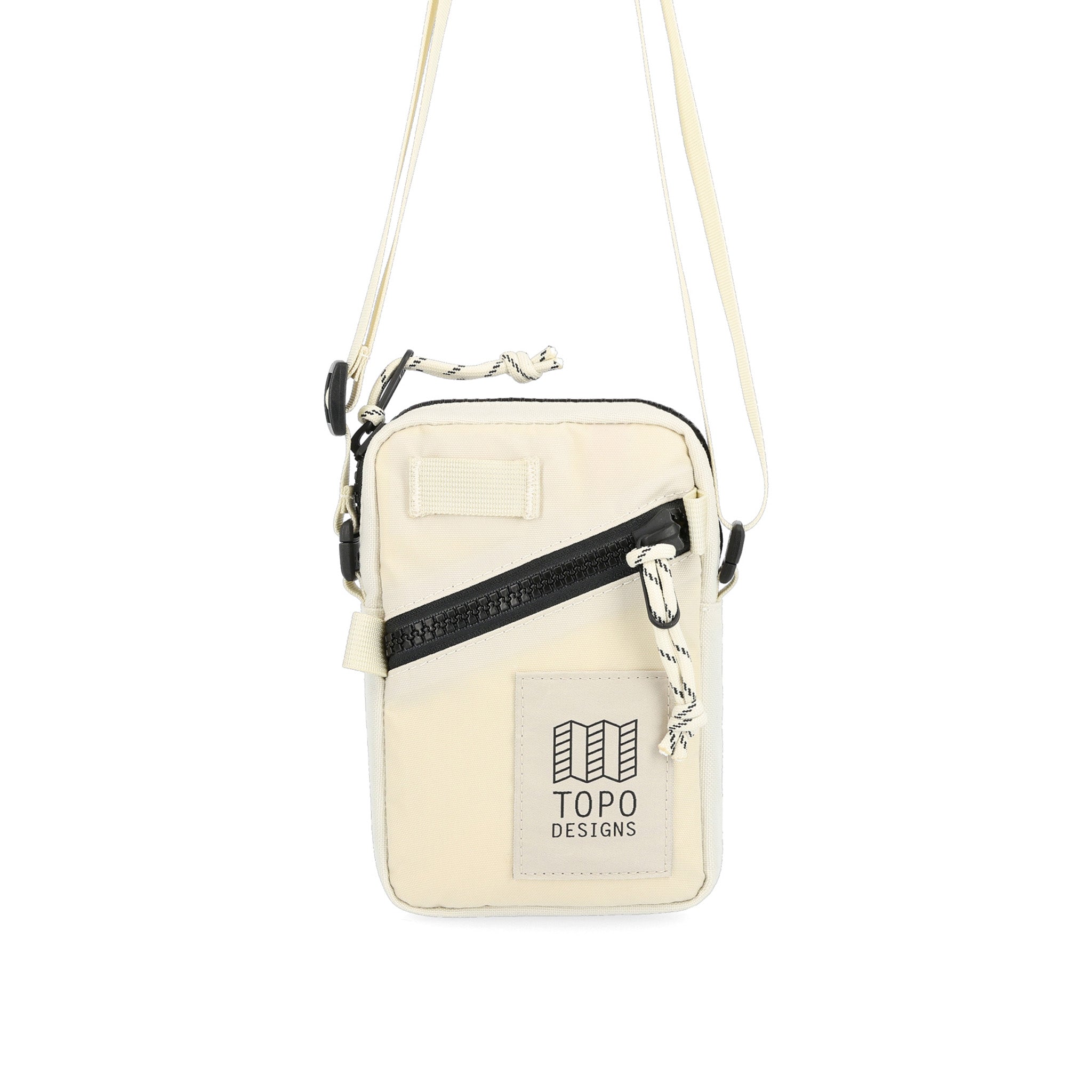 Topo Designs Mini Shoulder Bag - Lightweight Crossbody Bag for Women & Men, Durable Nylon, Bone White - Perfect for Travel, Hiking & Everyday Use