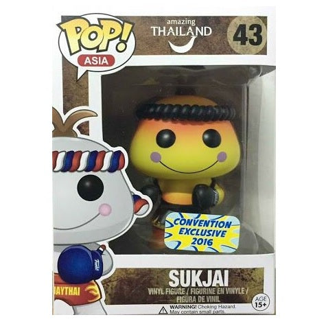 Amazing Thailand Sukjai Asia Pop! Vinyl Figure - Yellow & Black Collectible [Perfect for Anime Fans & Home Decor]
