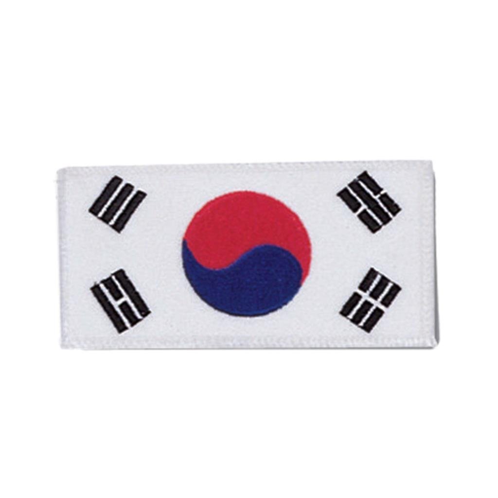 Korean Flag Patch - Embroidered Iron-On Applique for Clothing, Hats & Bags - Patriotic DIY Sewing Accessory for Military, Sports & Fashion Outfits