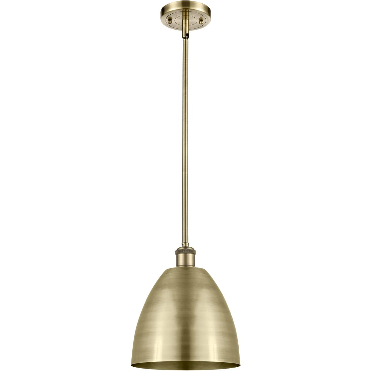Innovations 516-1S-AB-MBD-9-AB-LED Modern LED Pendant Light - Ballston Collection - Sleek Hanging Fixture for Kitchen Island, Dining Room & Living Room Lighting