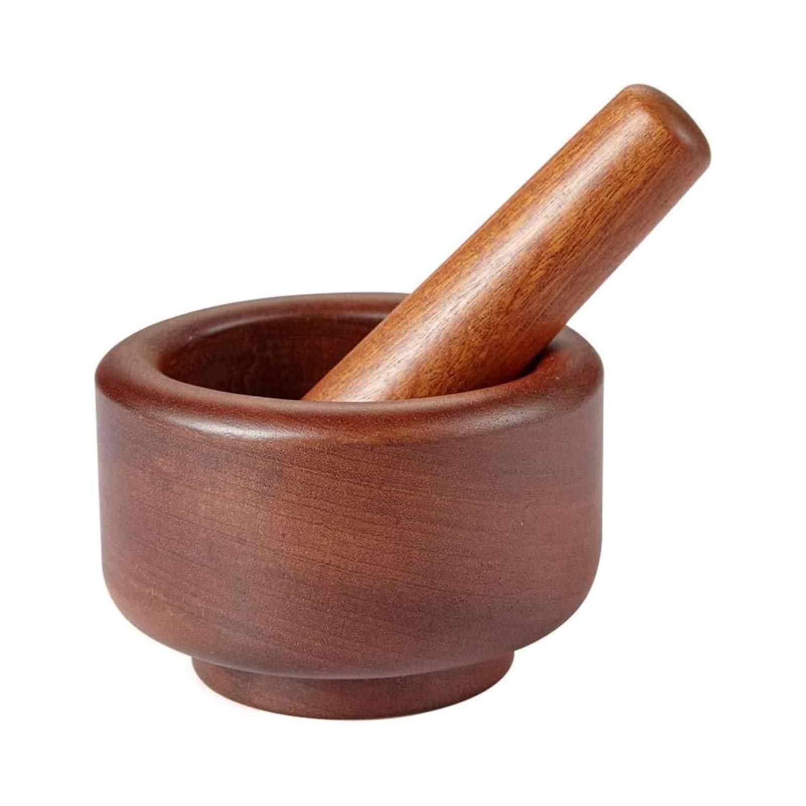 Premium Bamboo Mortar and Pestle Set - Natural Garlic Press, Ginger Crusher & Spice Grinder for Fresh Herbs, Spices, and Seasonings - Perfect for Cooking, Grinding, and Mincing in Modern Kitchens