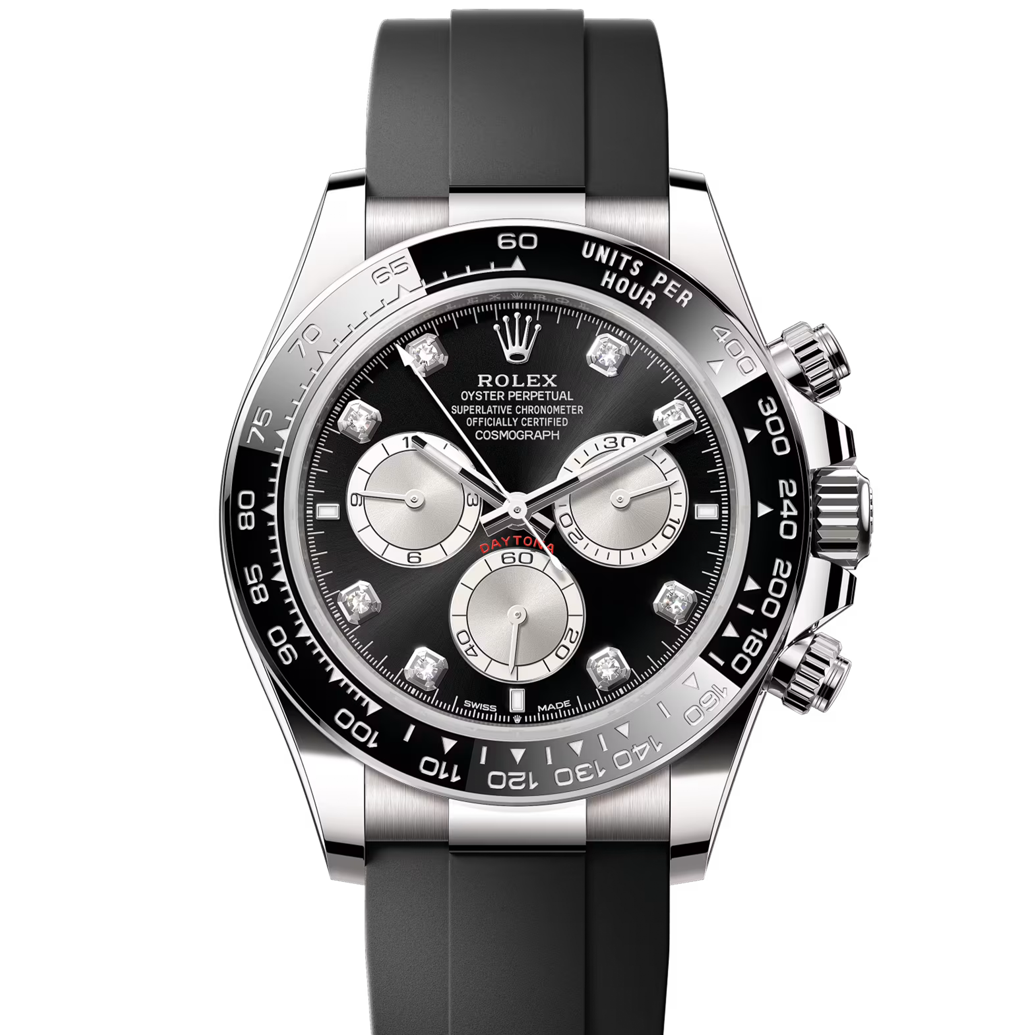 Rolex Daytona 126519LN Black Diamond Oysterflex Watch - Luxury Men's Chronograph Timepiece for Business, Gifting & Special Occasions