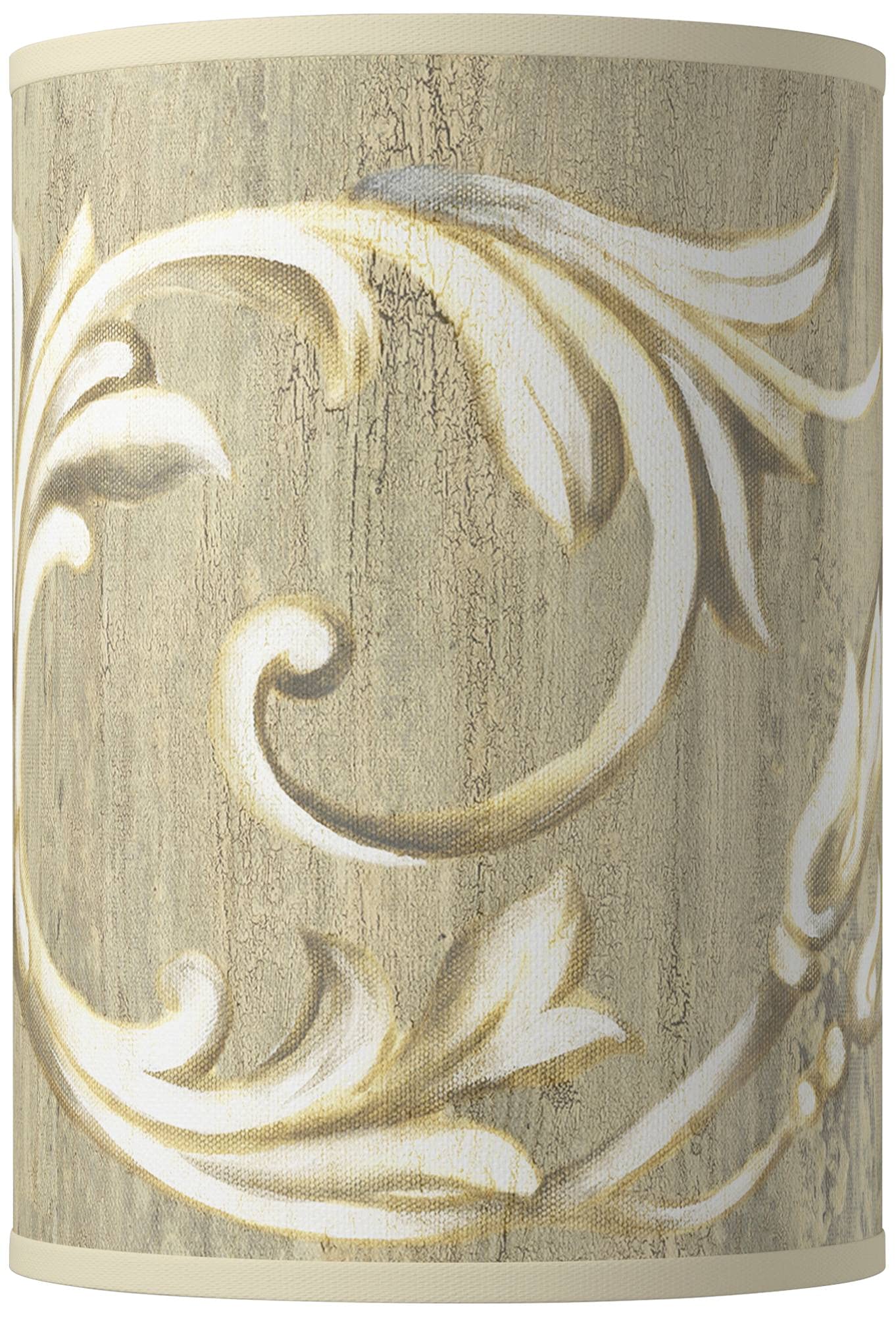 Laurel Court Gray Cylinder Hardback Giclee Print Lamp Shade - 8