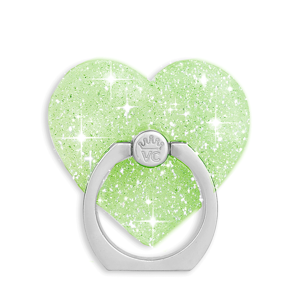 Lime Stardust Phone Ring Holder - Grip Stand for iPhone, Samsung & Smartphones - Perfect for Selfies, Videos & Hands-Free Use