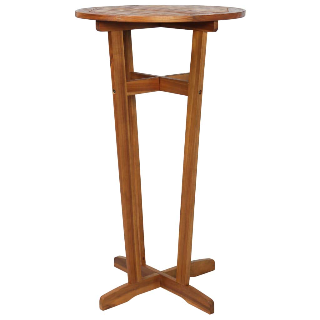 Solid Acacia Wood Bistro Pub Table 23.6