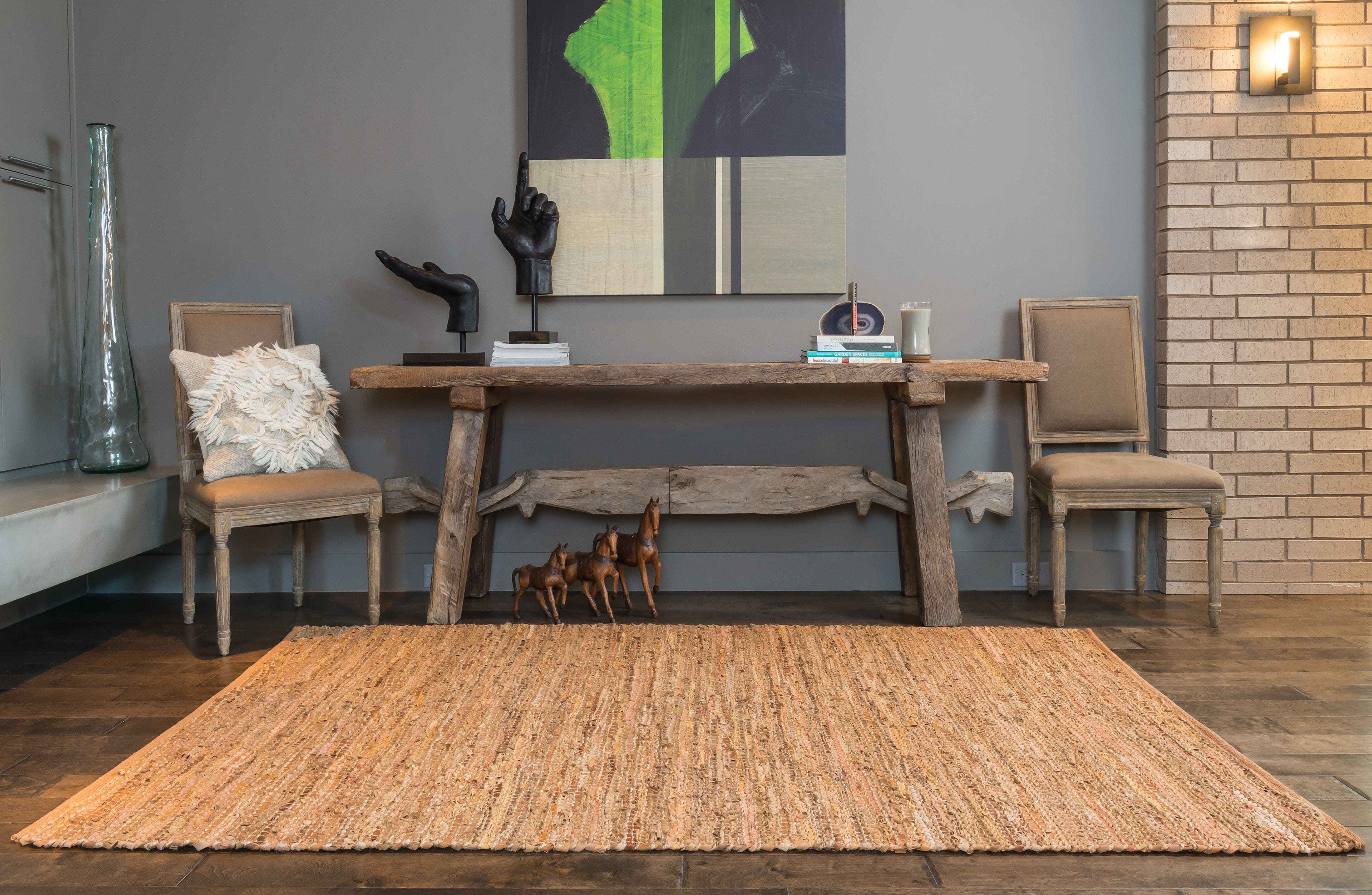 Loloi Edge Rug in Tan - Soft & Durable Area Rug for Living Room, Bedroom, or Office - Perfect for Home Decor & High-Traffic Areas