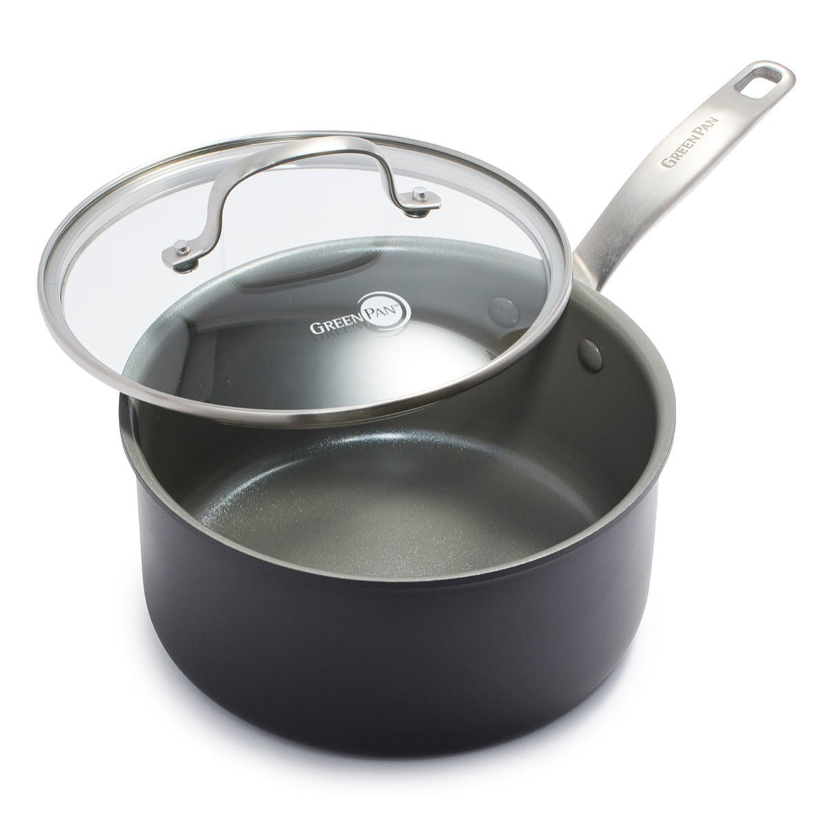 Chatham Ceramic Nonstick 3 Quart Saucepan with Lid - Healthy Cooking Pot for Pasta, Soup & Sauces - Oven & Dishwasher Safe Cookware for Home Kitchen