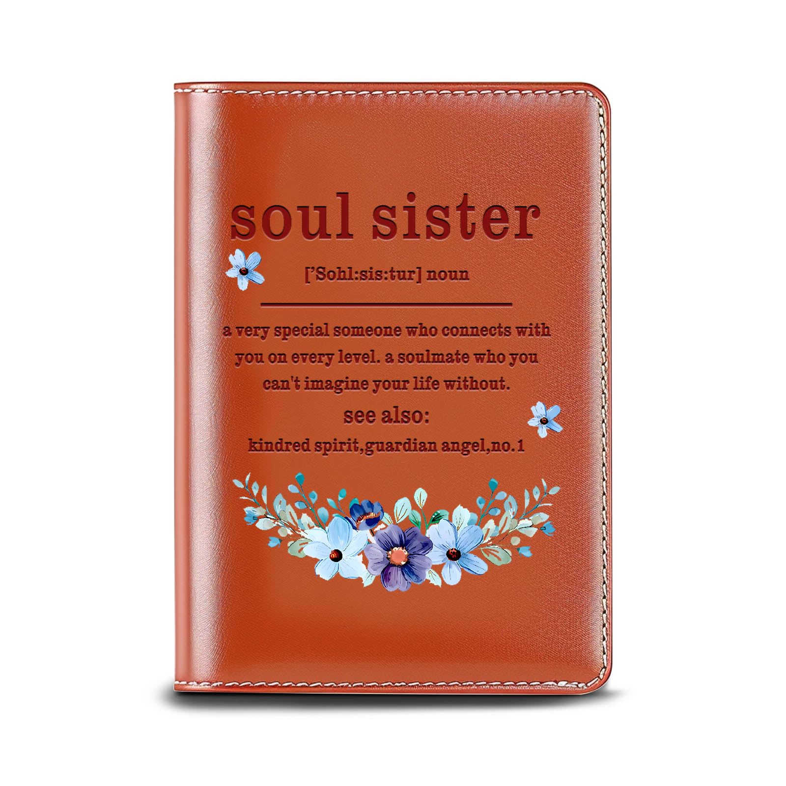 Best Friendship Journal Notebook - Leather Lined Diary for Sister, BFF & Bestie Gifts | Thoughtful Thank You Present for Women | Perfect for Sisterhood Celebrations, Birthday Gifts & Memory Keeping