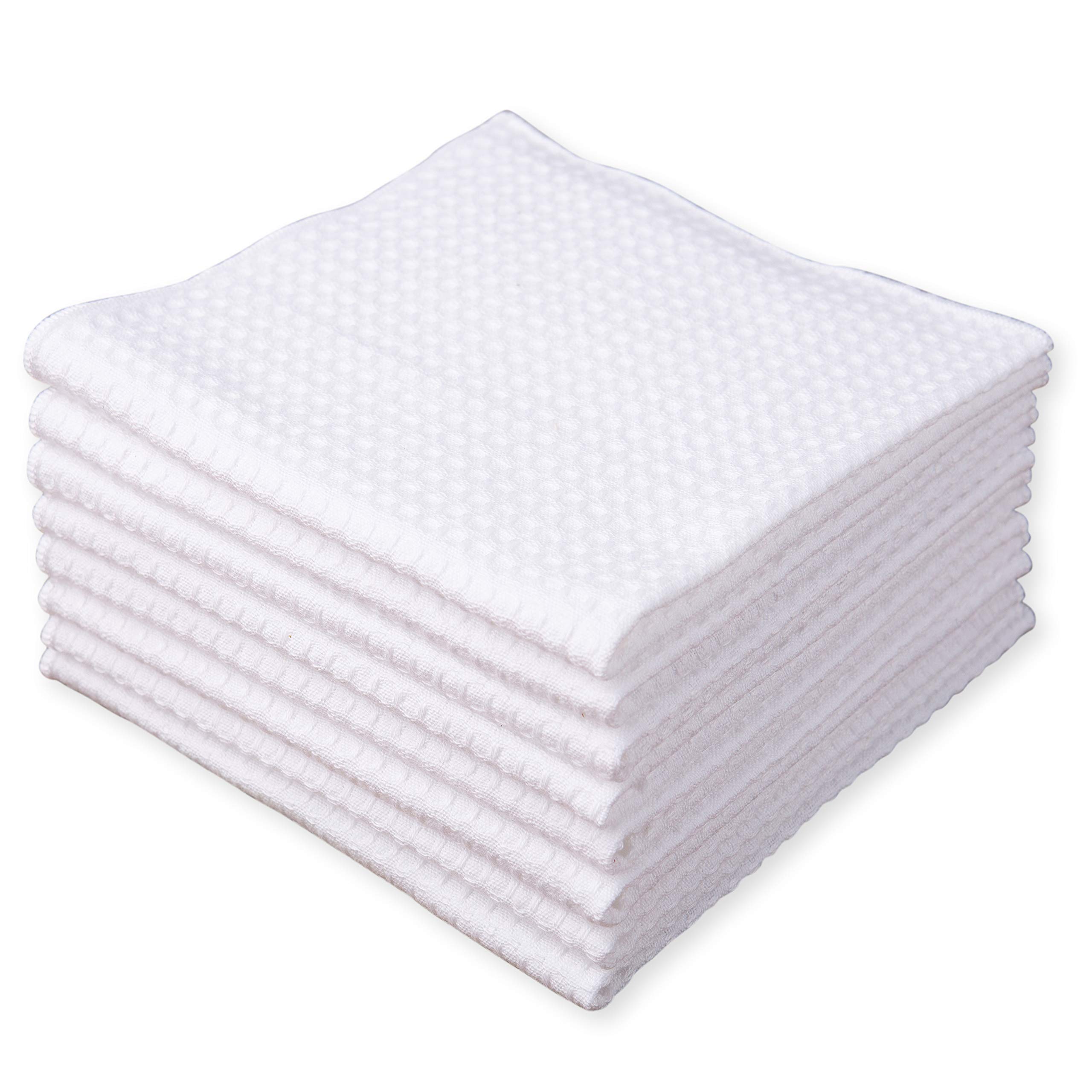 Premium Sticky Toffee Cotton Waffle Weave Dishcloths - 8 Pack (12