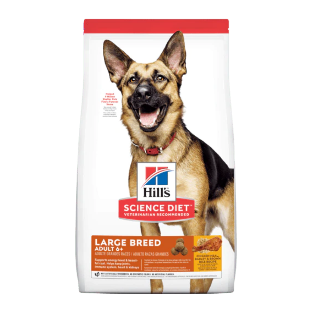 Hill's Science Diet Adult Large Breed Dry Dog Food, 12kg (26.4 lbs) - Supports Joint Health & Mobility for Dogs 6+ Years - Ideal for Large Breed Senior Dogs at Home or Outdoor Activities