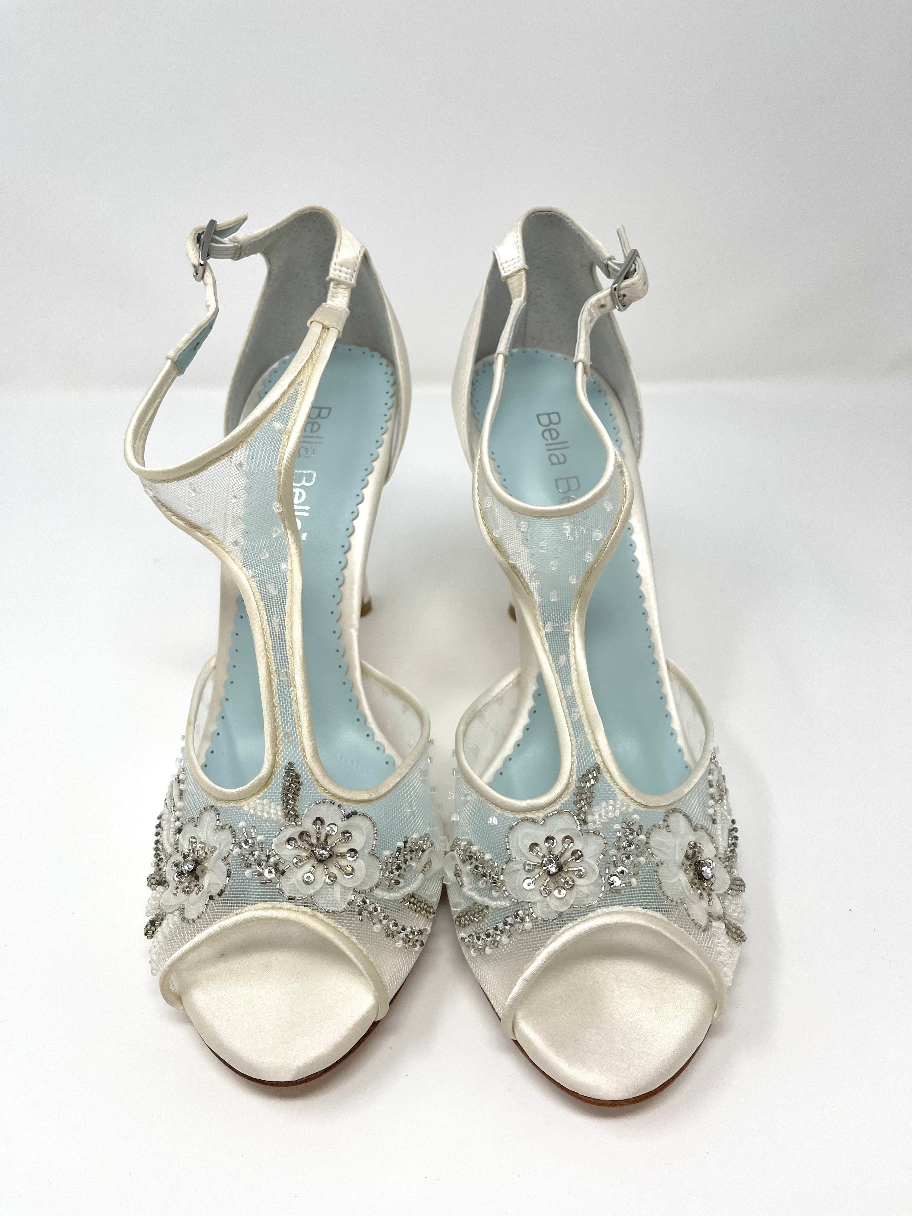Bella Belle Paloma Women's Wedding Shoes Size 8 - Elegant Bridal Heels for Weddings, Parties & Special Occasions