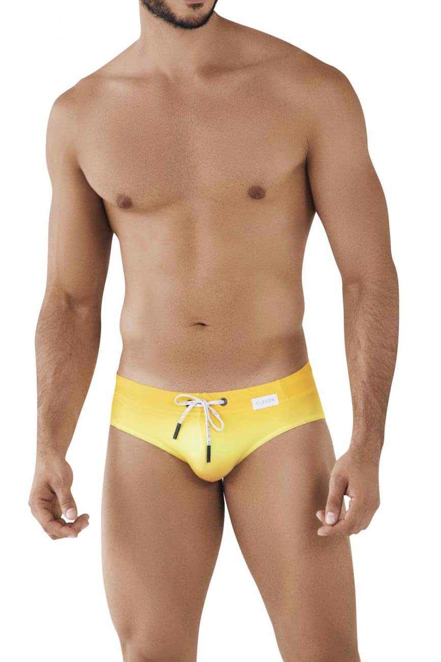 Clever Moda Men's Swim Briefs - Quick Dry Swim Trunks for Swimming & Beach - Stylish & Comfortable Men's Swimwear for Pool, Vacation & Water Sports