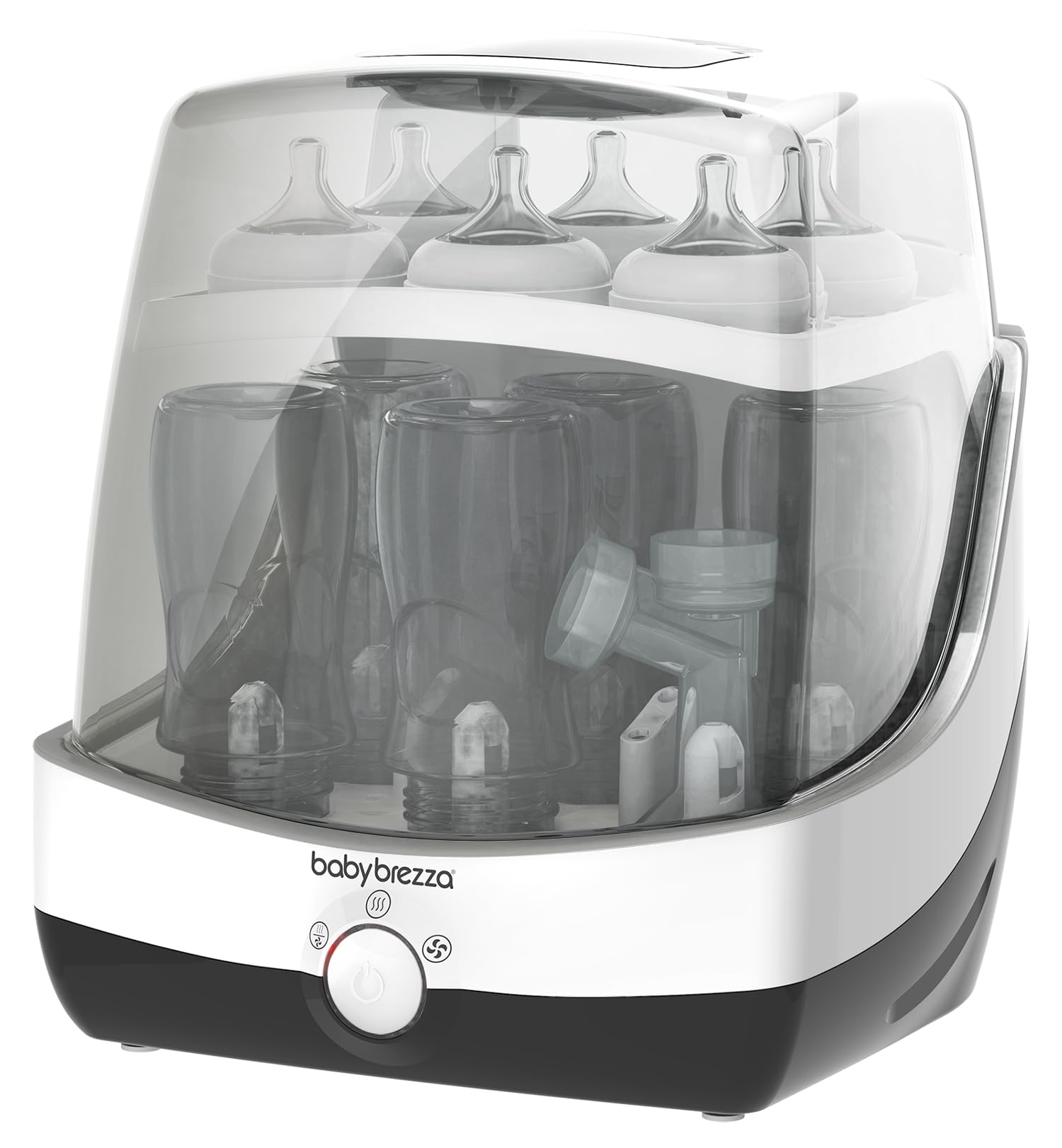 Baby Brezza 10-Minute Electric Baby Bottle Sterilizer and Dryer - Fast Steam Sterilization for All Bottles, Pacifiers & Baby Accessories - Perfect for Home, Travel & Daycare Use