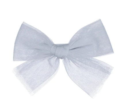 Elegant Knot Tulle Bow Hair Clip - Adjustable Hair Accessory for Women & Girls (One Size) - Perfect for Weddings, Parties & Everyday Styling