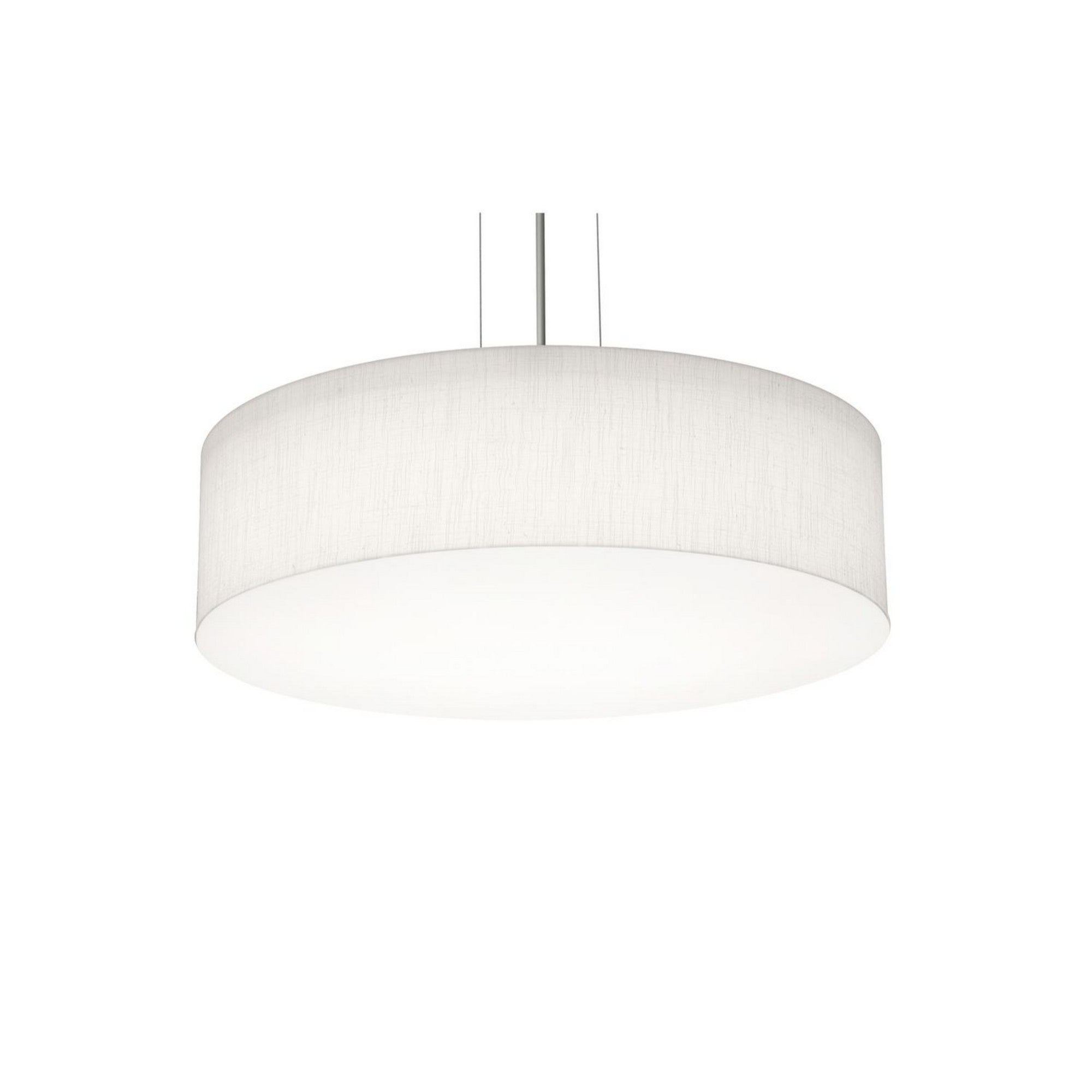 Anton 19 3-Light Pendant Lighting Fixture - Black & Linen White Finish - Perfect for Kitchen Island, Dining Room, or Entryway Lighting