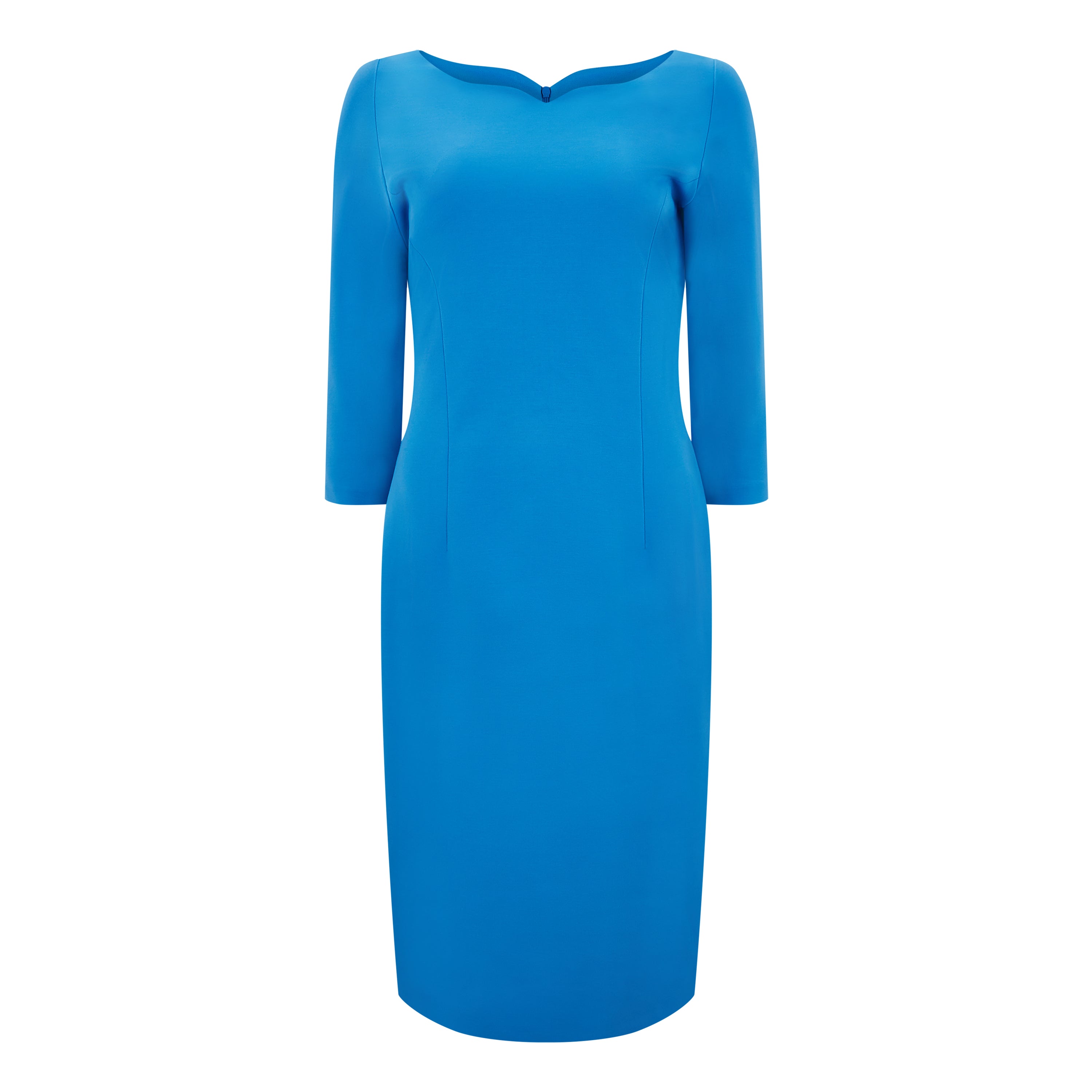 Hilton Jersey Pencil Dress for Women - Slim Fit Stretchy Office Work Dress - Perfect for Business, Cocktail Parties & Formal Events