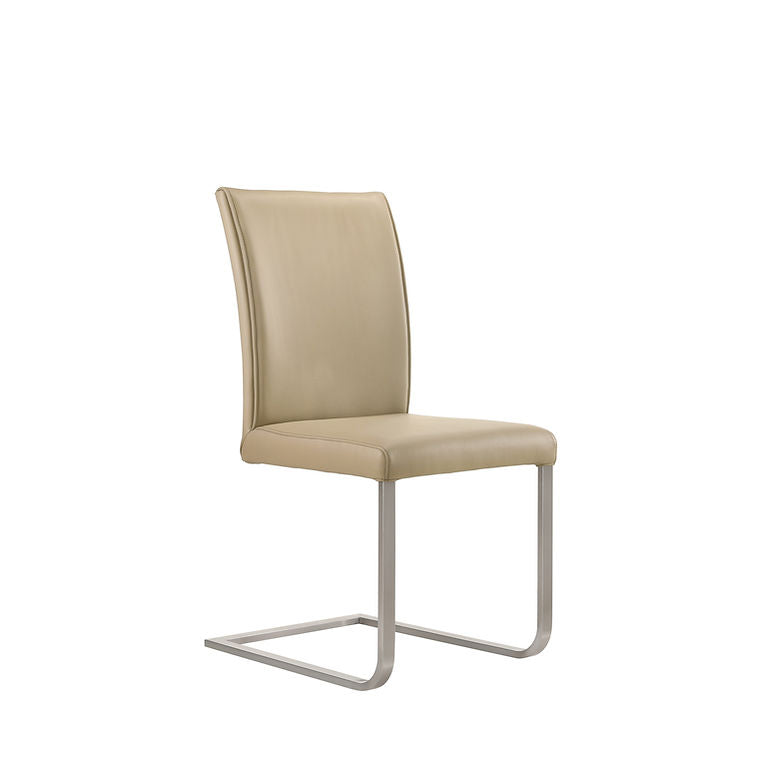 Premium Genuine Leather Dining Chairs (Set of 2) - Modern PU Leather Upholstered Side Chairs for Kitchen, Dining Room, Office - Comfortable & Stylish Seating Solution
