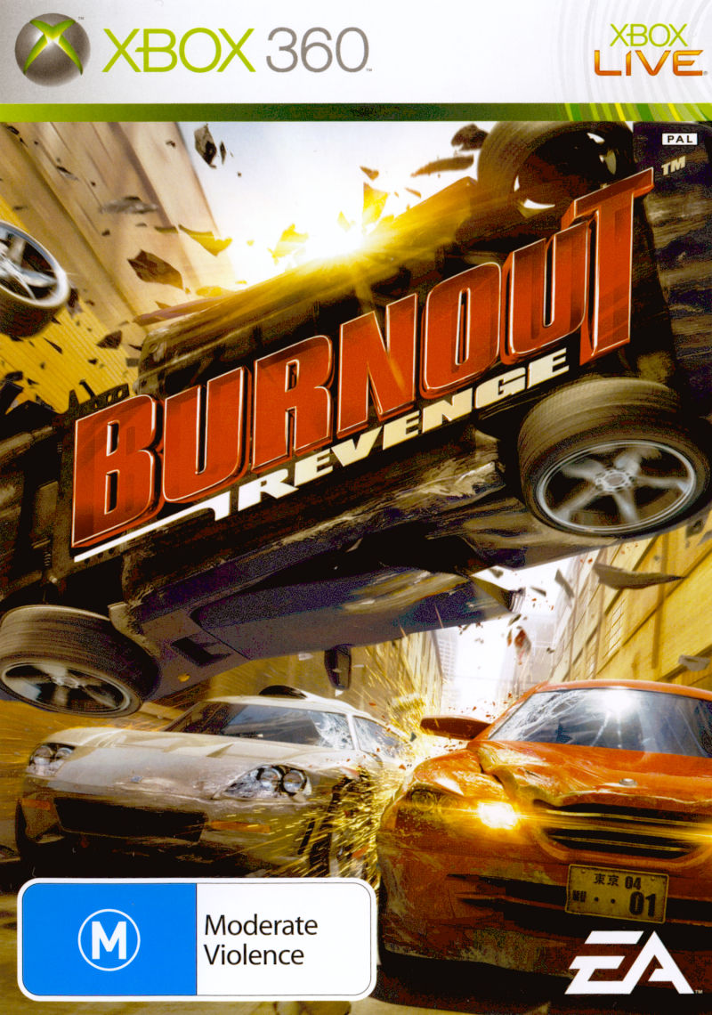 Burnout Revenge - Xbox 360 Racing Game (PAL Version) - High-Speed Arcade Action for Thrilling Multiplayer & Solo Play